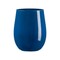Solid Navy Elegant Stemless Plastic Wine Glasses - 12 oz. (64 Glasses)